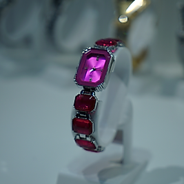 Kadın Kol Saati Sekizgen Mor