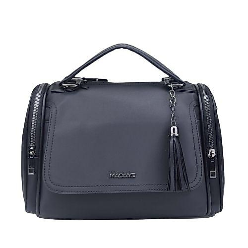 Silindir Siyah El ve Kol Çantası Askı Detaylı