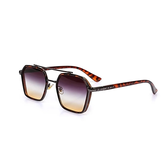 Mor Degrade Camlı Leopar Çerçeveli Güneş Gözlüğü