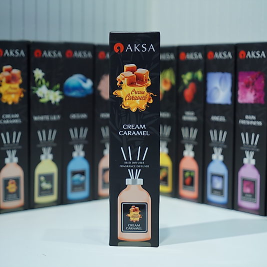 Aksa Cream Caramel Karemelli Çubuklu Oda Kokusu